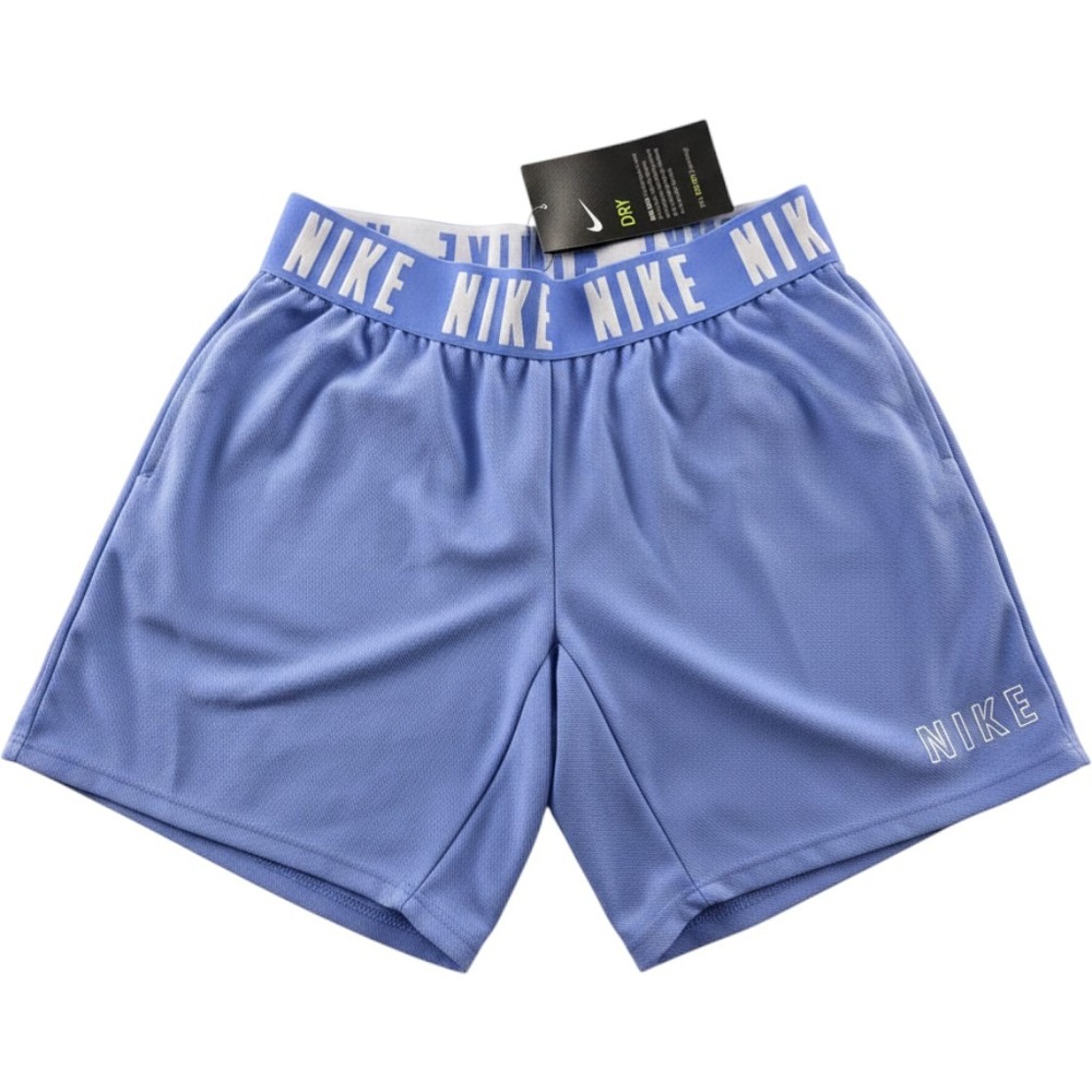 Nike Dry Girls Size XS Kids Athletic Shorts Light Purple Logo Waistband NEW